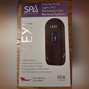 NIB Spa Sciences Lexi IPL Laser Skin Body Hair Remover Beauty Cosmetic Device